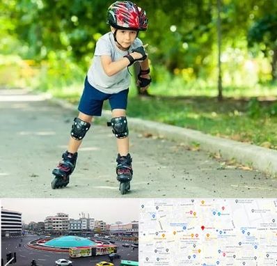 آموزشگاه اسکیت در میدان انقلاب