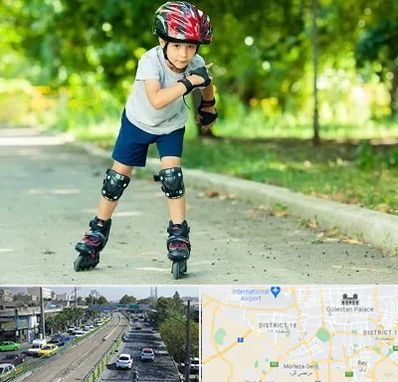 آموزشگاه اسکیت در جنوب تهران