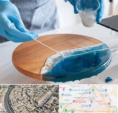 کلاس آموزش رزین در شهرک غرب مشهد