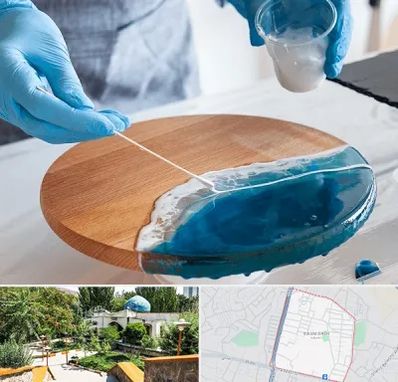 کلاس آموزش رزین در باغمیشه تبریز