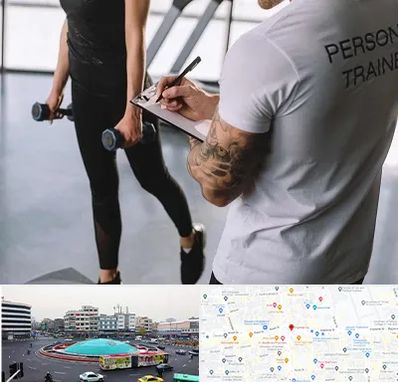 مربی خصوصی بدنسازی در میدان انقلاب 