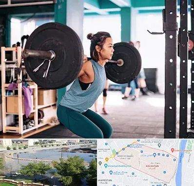 مربی بدنسازی خانم در گلستان اهواز