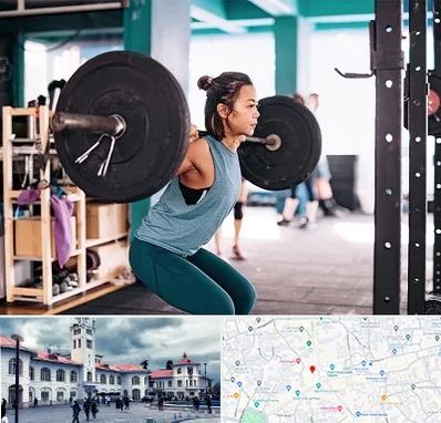 مربی بدنسازی خانم در میدان شهرداری رشت