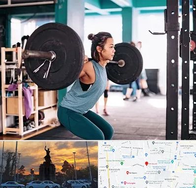 مربی بدنسازی خانم در میدان حر 