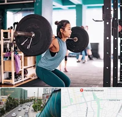 مربی بدنسازی خانم در بلوار فرحزادی