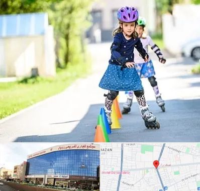 آموزشگاه اسکیت کودکان در نصف راه تبریز