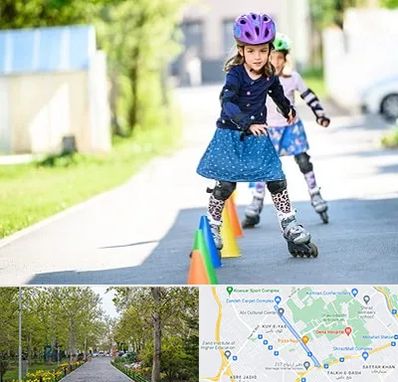 آموزشگاه اسکیت کودکان در قدوسی غربی شیراز