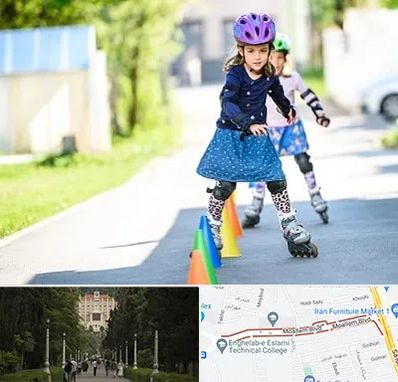 آموزشگاه اسکیت کودکان در بلوار معلم رشت