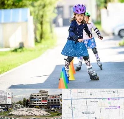 آموزشگاه اسکیت کودکان در مرکز تهران