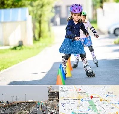 آموزشگاه اسکیت کودکان در بلوار توس مشهد