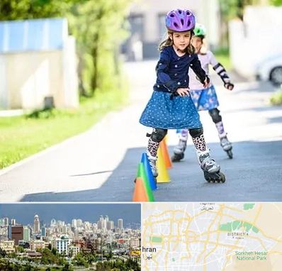 آموزشگاه اسکیت کودکان در شرق تهران
