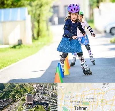 آموزشگاه اسکیت کودکان در شمال تهران