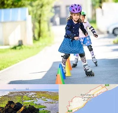 آموزشگاه اسکیت کودکان در بندرلنگه