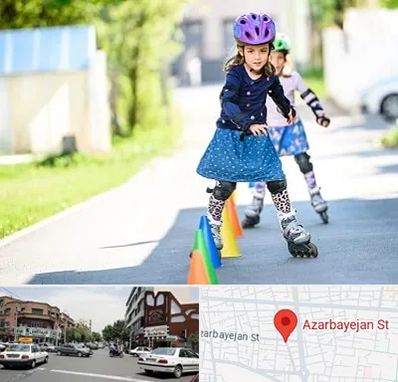 آموزشگاه اسکیت کودکان در خیابان آذربایجان