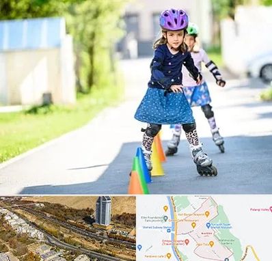 آموزشگاه اسکیت کودکان در خیابان نیایش شیراز