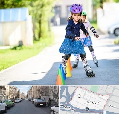 آموزشگاه اسکیت کودکان در مجیدیه شمالی
