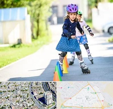 آموزشگاه اسکیت کودکان در قاسم آباد مشهد