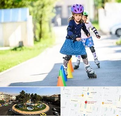 آموزشگاه اسکیت کودکان در هفت حوض