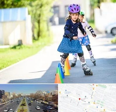 آموزشگاه اسکیت کودکان در بلوار معلم مشهد