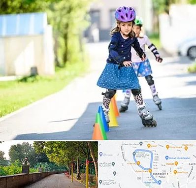 آموزشگاه اسکیت کودکان در فلکه گاز رشت