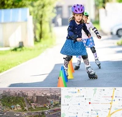 آموزشگاه اسکیت کودکان در آیت الله کاشانی