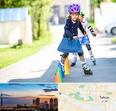 آموزشگاه اسکیت کودکان در غرب تهران