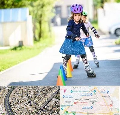آموزشگاه اسکیت کودکان در شهرک غرب مشهد