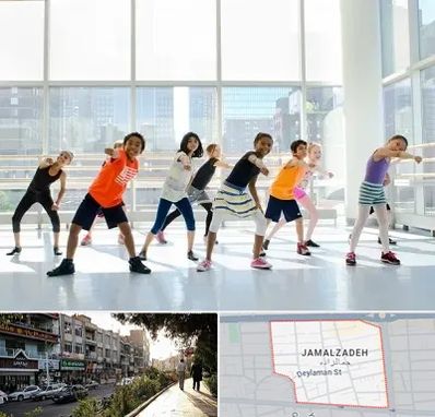 مربی زومبا در خیابان جمالزاده