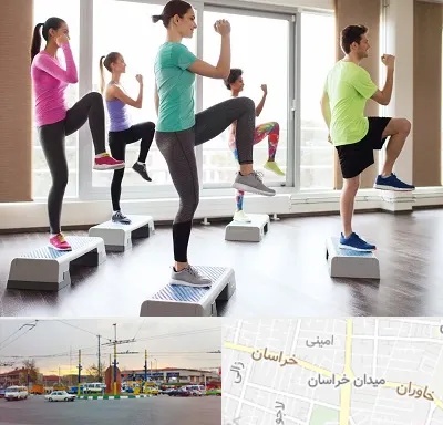 مربی ایروبیک در میدان خراسان