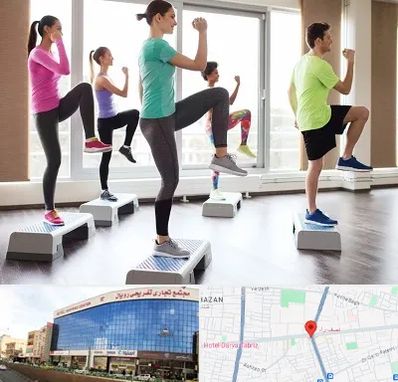 مربی ایروبیک در نصف راه تبریز