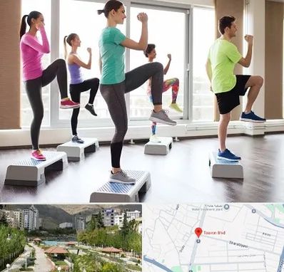 مربی ایروبیک در بلوار تعاون