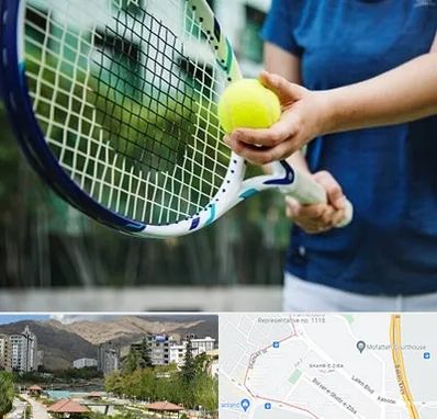 کلاس تنیس در شهر زیبا