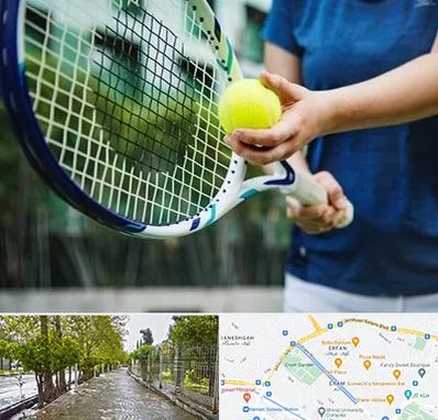 کلاس تنیس در خیابان ارم شیراز