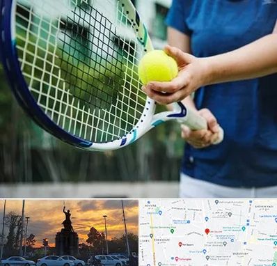 کلاس تنیس در میدان حر