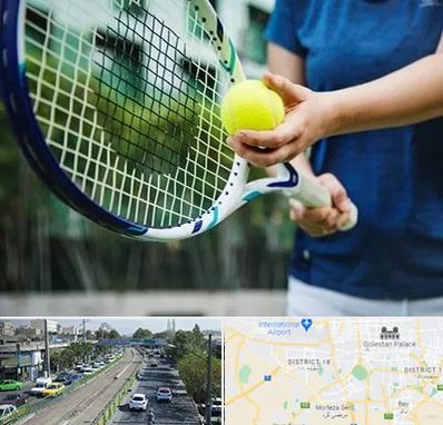 کلاس تنیس در جنوب تهران