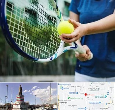 کلاس تنیس در کارگر جنوبی