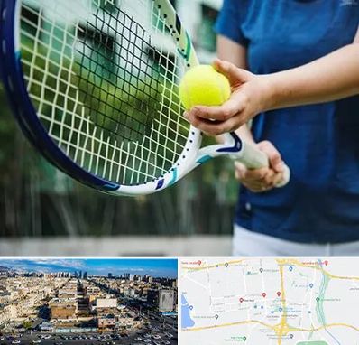 کلاس تنیس در شهرک راه آهن