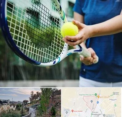 کلاس تنیس در باغستان کرج