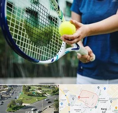 کلاس تنیس در شاهین ویلا کرج
