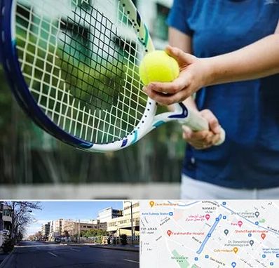 کلاس تنیس در خیابان ملاصدرا شیراز