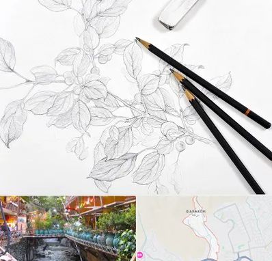 کلاس طراحی با مداد در درکه