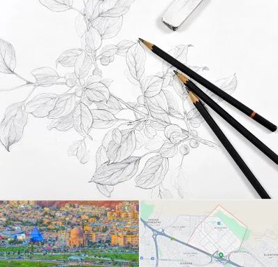 کلاس طراحی با مداد در رشدیه تبریز