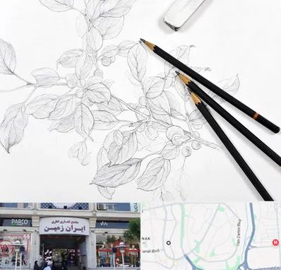 کلاس طراحی با مداد در ایران زمین