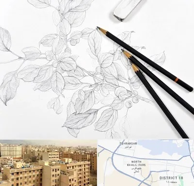 کلاس طراحی با مداد در جنوب غرب تهران