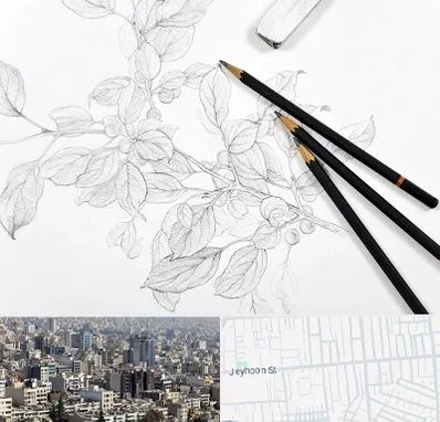 کلاس طراحی با مداد در جیحون