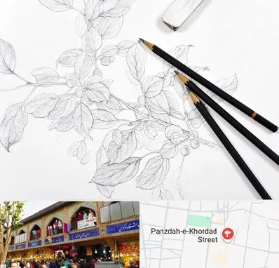 کلاس طراحی با مداد در 15 خرداد