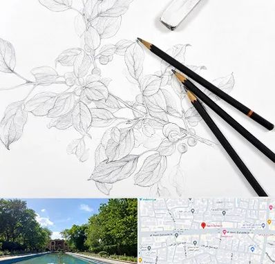 کلاس طراحی با مداد در هشت بهشت اصفهان