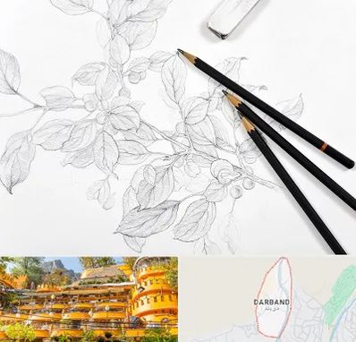 کلاس طراحی با مداد در دربند