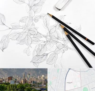 کلاس طراحی با مداد در جمشیدیه