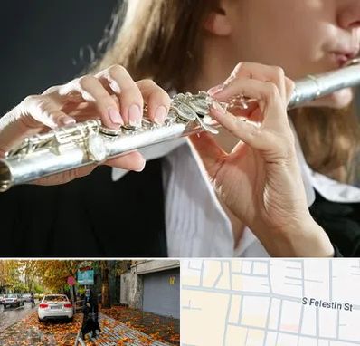 آموزشگاه فلوت در خیابان فلسطین